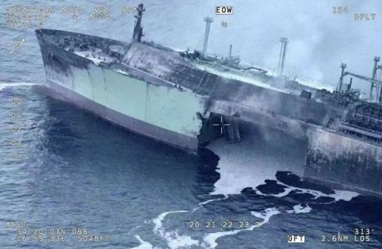 نقل مصابين الى مستشفى ليبي اثر تعرّض ناقلة غاز روسية لهجوم في المتوسط قبالة السواحل الليبية 