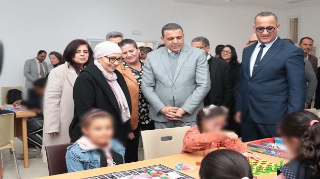 سيدي بوزيد: وزيرة الأسرة تفتتح مؤسستين جديدتين للطفولة