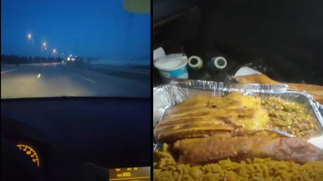 عون حرس يفاجئ أحد السواق ! 