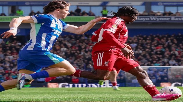 الدوري الإنقليزي :برايتون يفوز على ليفربول
