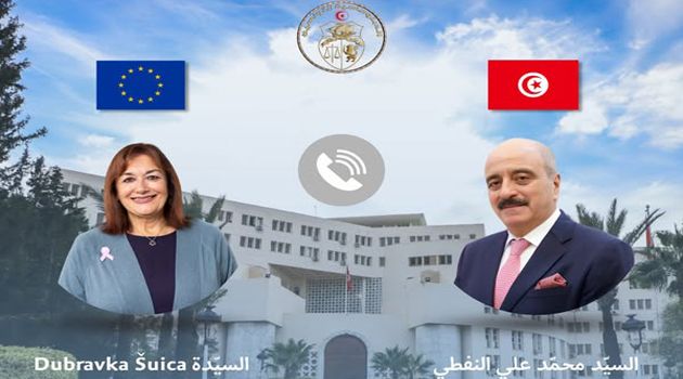 وزير الخارجية يؤكد للمفوّضة الأوروبية من أجل المتوسّط ضرورة مراجعة علاقات الشراكة