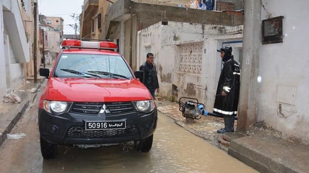 الحماية المدنية: 82 تدخلاً جرّاء الأمطار الأخيرة ببعض مناطق البلاد