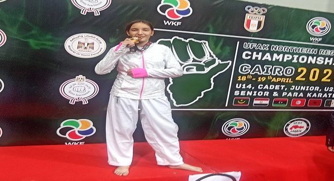 كاراتيه: التلميذة مريم الرحالي تُحرز ذهبية بطولة شمال إفريقيا بالقاهرة