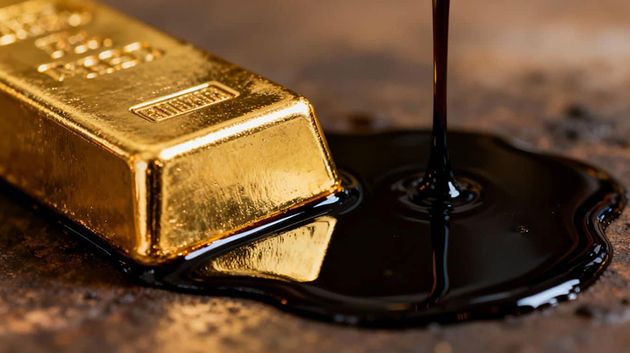 أسعار الذهب ترتفع مع تراجع النفط 