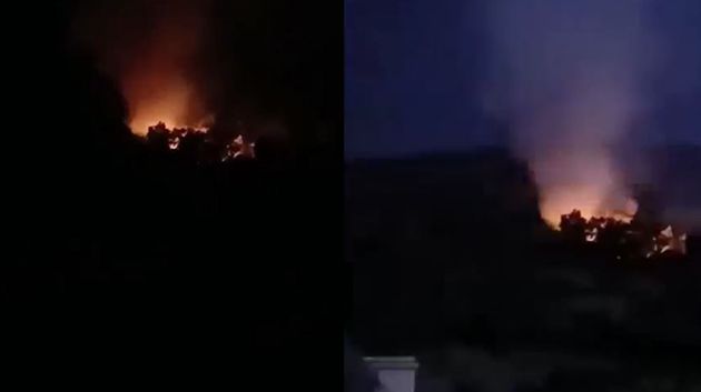 طبرقة: السيطرة على حريق غابات اندلع بسبب صاعقة رعدية