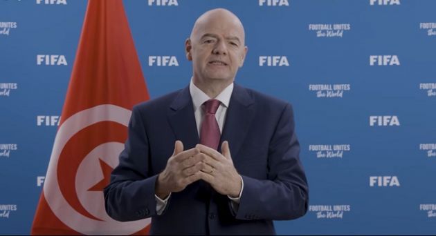 رئيس الفيفا جياني إنفانتينو يشيد بتاريخ تونس ويدعمها قبل كأس العالم