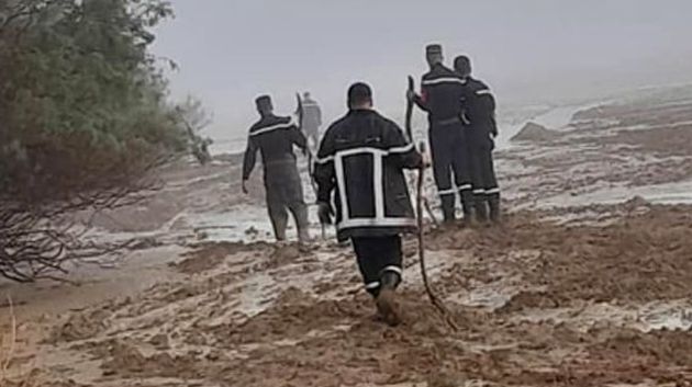 الكاف: تواصل عمليات البحث عن الشخص الذي جرفته سيول الأمطار 