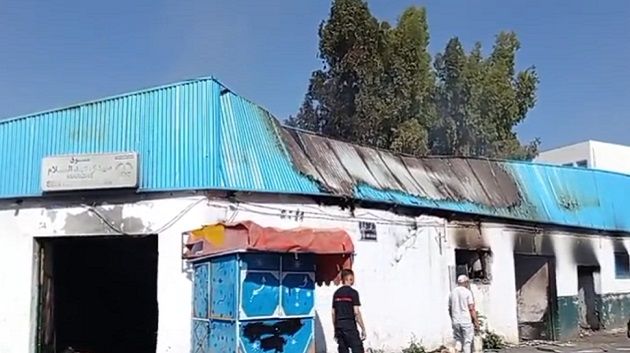 وفاة شخص في حريق بسوق 