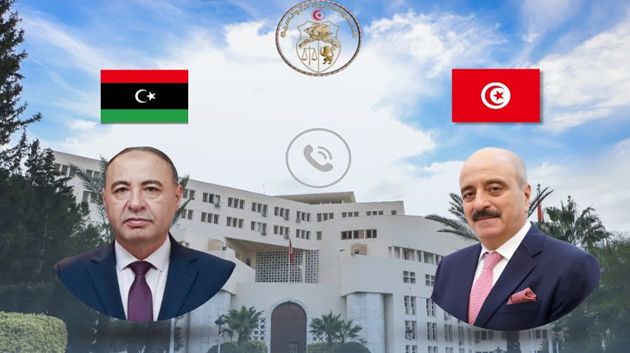 تطوير التعاون الثنائي محور اتصال هاتفي بين وزير الخارجية ونظيره الليبي 