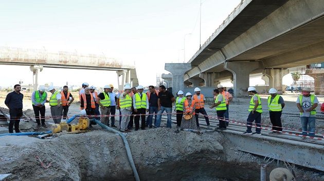  وزير التجهيز يعاين سير أشغال مشروع المدخل الجنوبي للعاصمة