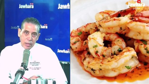 دبارة صيافي مع الشاف لطفي بن عربية : salade césar & crevettes sautées