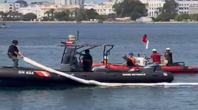 بنزرت.. إزالة تسرّبات من قنوات تبريد محركات إحدى السفن الراسية