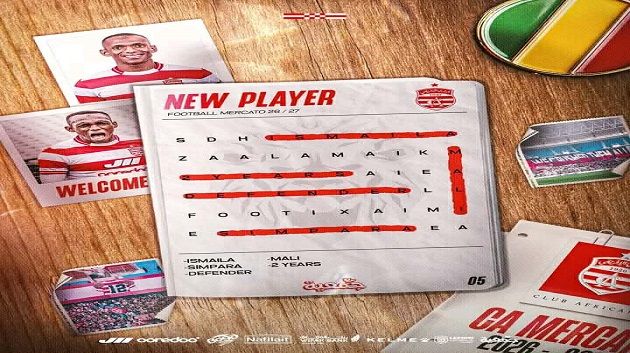 ميركاتو: لاعب جديد ينضم للنادي الإفريقي
