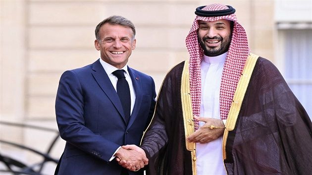 ماكرون يستقبل ولي العهد السعودي