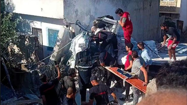 الحمامات : اصطدام شاحنة بحائط دون أضرار بشرية