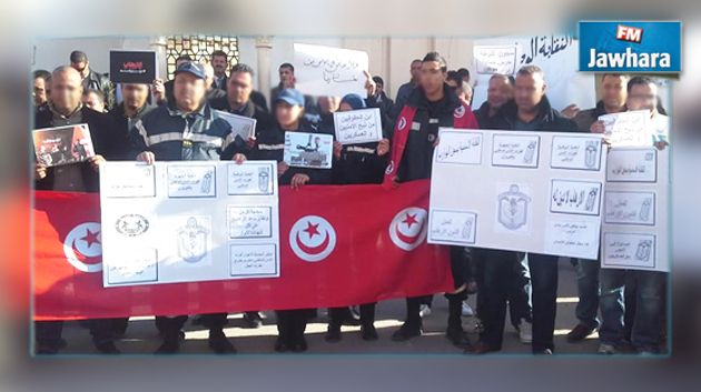القيروان : وقفة احتجاجية لأعوان السجن المدني