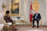 رئيس الجمهورية يستقبل سفيرة غينيا الاستوائية بمناسبة انتهاء مهامها