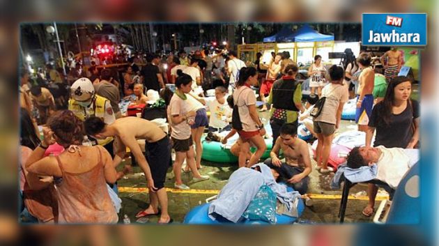 تايوان : إصابة 516 شخصا في حريق بمتنزه ألعاب