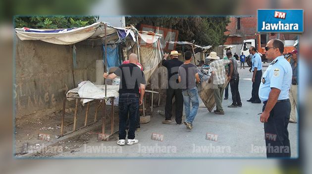 ازالة 20 كشكا فوضويا في بن عروس بالقوة العامة