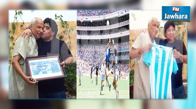 بعد 29 عاما , مارادونا يلتقي في تونس بعلي بالناصر
