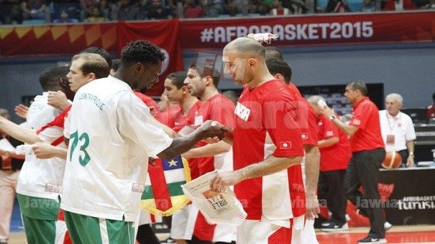 صور مقابلة تونس و إفريقيا الوسطى في أفروباسكات 2015