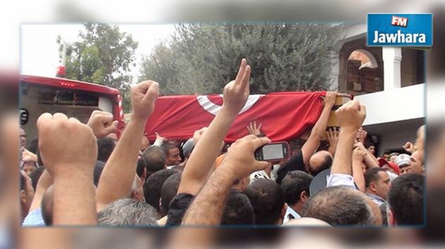  القصرين : تشييع جثمان الشهيد عبد المجيد الدبابي 