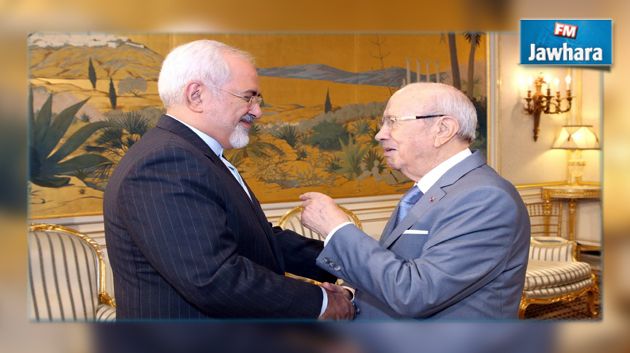 لقاء بين قايد السبسي وجواد ظريف
