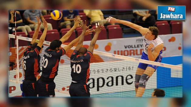 مونديال الكرة الطائرة اليابان 2015 : المنتخب التونسي ينهزم أمام روسيا