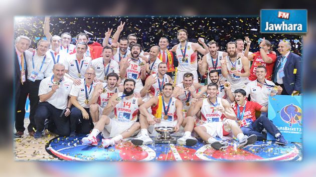 المنتخب الإسباني يتوج بكأس أوروبا للأمم لكرة السلة