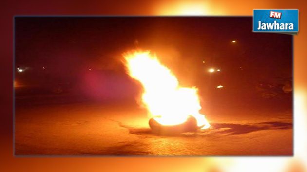 بوفيشة : إشعال عجلة مطاطية بمعهد ثانوي