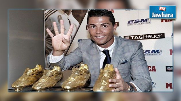 رونالدو : حصلت على الحذاء الرابع و أريد الخامس