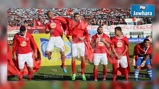لقطة رائعة من لاعبي النجم الساحلي قبل إنطلاق مباراة نهائي كأس الكاف