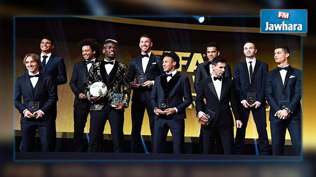 التشكيلة الفائزة بجائزة FIFA FIFPro World X لأفضل 11 لاعب في العالم 2015