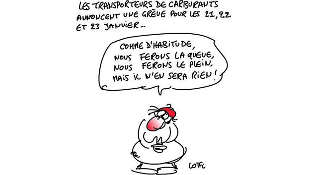  كاريكاتور يوم الثلاثاء 12 جانفي 2015