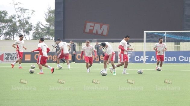 اخر حصة تدريبية للمنتخب التونسي قبل مواجهة نيجيريا