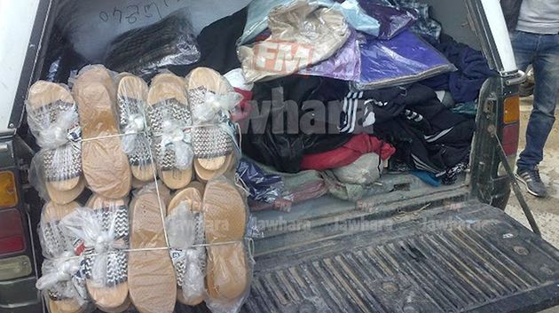 استرجاع جانب من المساعدات المسروقة من مخازن اتحاد التضامن الاجتماعي