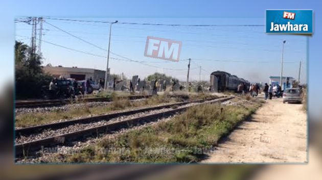 أهالي البسباسية يقطعون السكة أمام القطار بعد حادث أودى بحياة 6 أشخاص