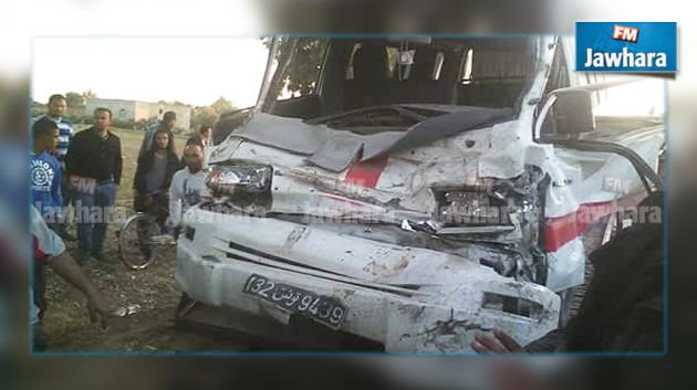 المهدية : حادث مرور يسفر عن إصابة 8 أشخاص أحدهم عون أمن في حالة خطيرة