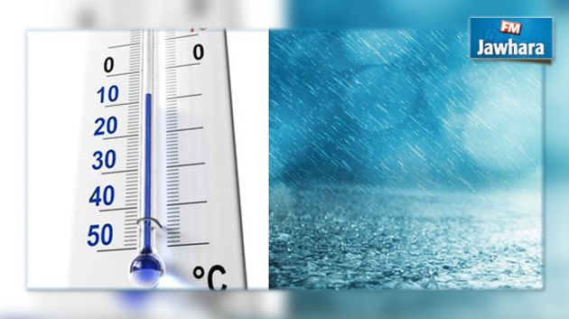 طقس ممطر و الحرارة في انخفاض