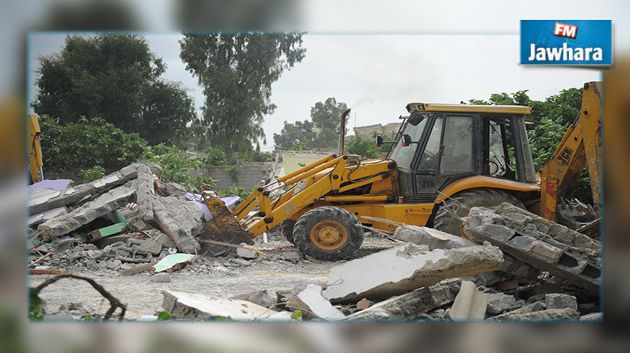 ازالة بناءات فوضوية ببرج السدرية
