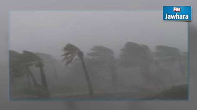 توزر : الرؤية منعدمة بسبب رياح رملية قوية