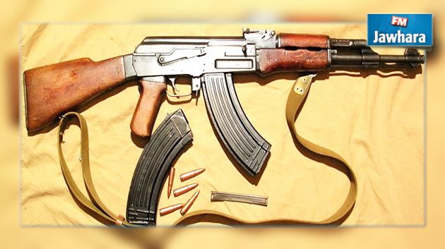 العثور على سلاح كلاشنكوف وذخيرة في بنڨردان