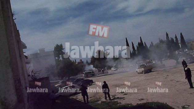 الكاف : الأمن يستعمل الغاز المسيل للدموع لتفريق محتجين