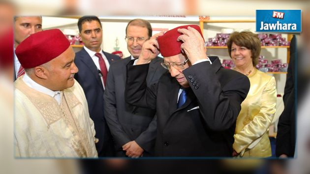الباجي قائد السبسي في صالون الصناعات التقليدية