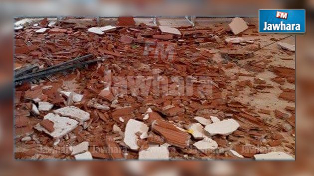 انهيار سقف مبنى في العاصمة يسفر عن وقوع إصابات