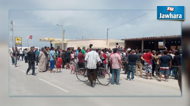 إعادة فتح الطريق الوطنية بالنفيضة