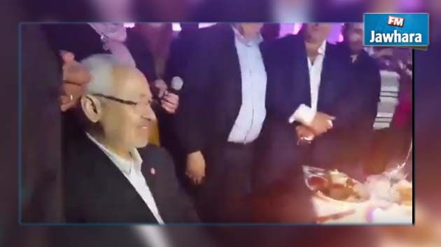 راشد الغنوشي يحتفل بعيد ميلاده في باريس
