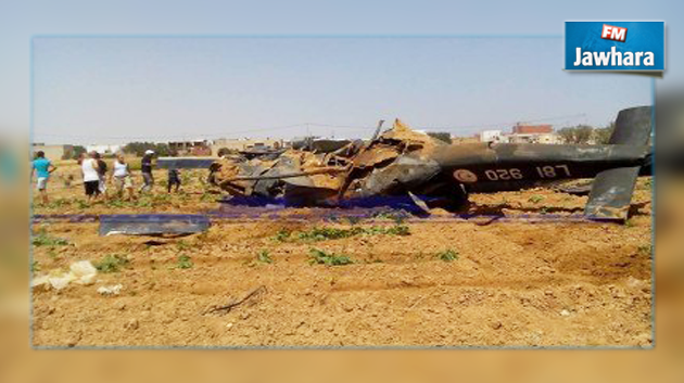 صفاقس : وفاة عسكريين اثنين اثر سقوط مروحية تابعة للجيش الوطني