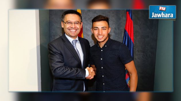 برشلونة يجدد التعاقد مع منير الحدادي