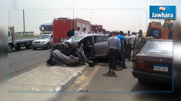 مقتل 13 شخصا واصابة 4 اخرين في حادث مرور بمصر